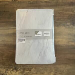 MacBook Air 13”3 2010-2017 white marble design hardshell case